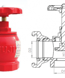 Van góc chữa cháy Fuji DN50/D65